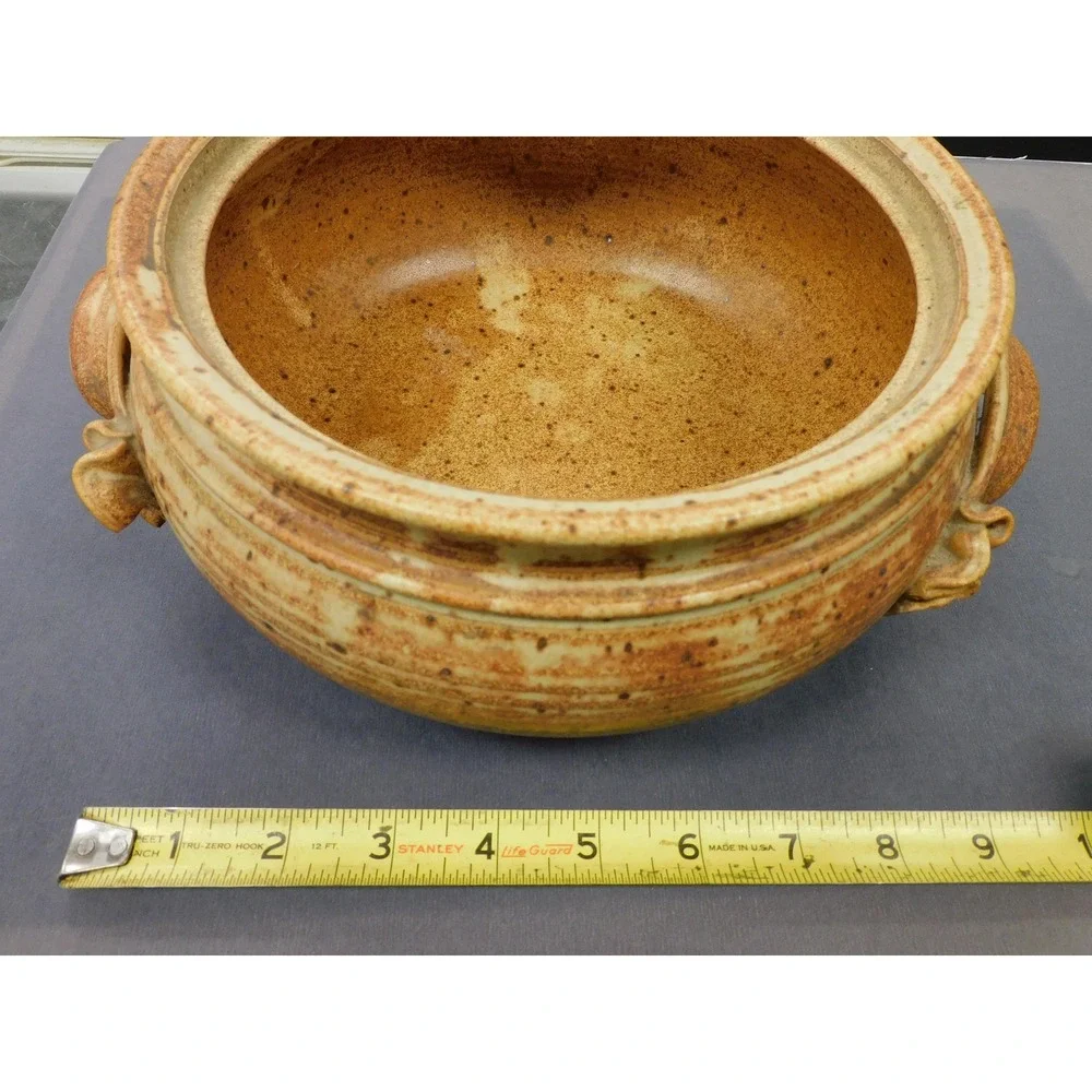 Handmade Stoneware Casserole Wheel Thrown Studio Pottery JC430